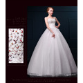 Fast Delivery In Stock Cheap Wholesaler Plus Size Wedding Gown for pregnancy Beaded Strapless Ball Gown Wedding Dress Bridal Wea